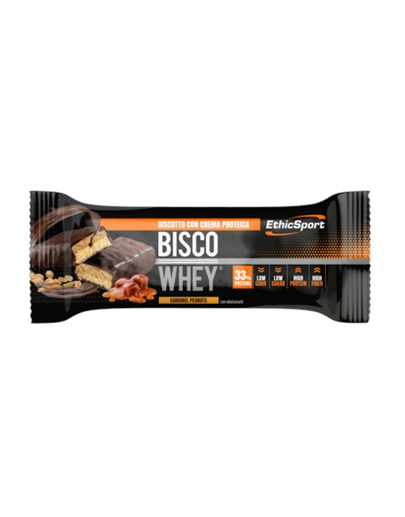 EthicSport Barretta Bisco Whey Peanut & Caramel