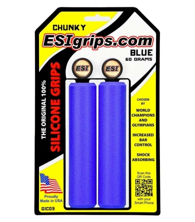 Manopole Esi Grips Chunky 60gr Blu Componenti