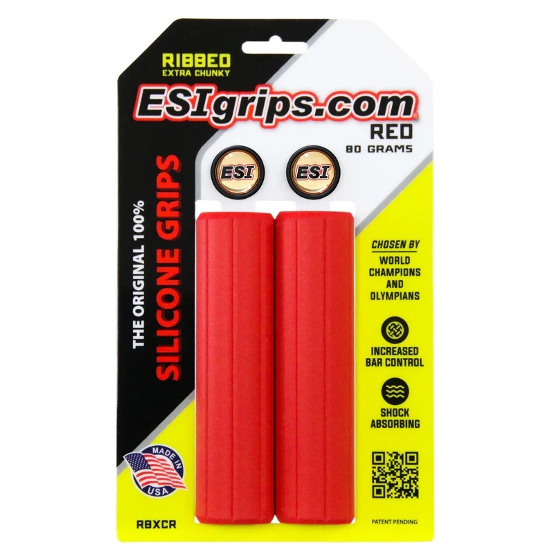 Manopole Esi Grips Ribbed Extra Chunky 80gr Rosso