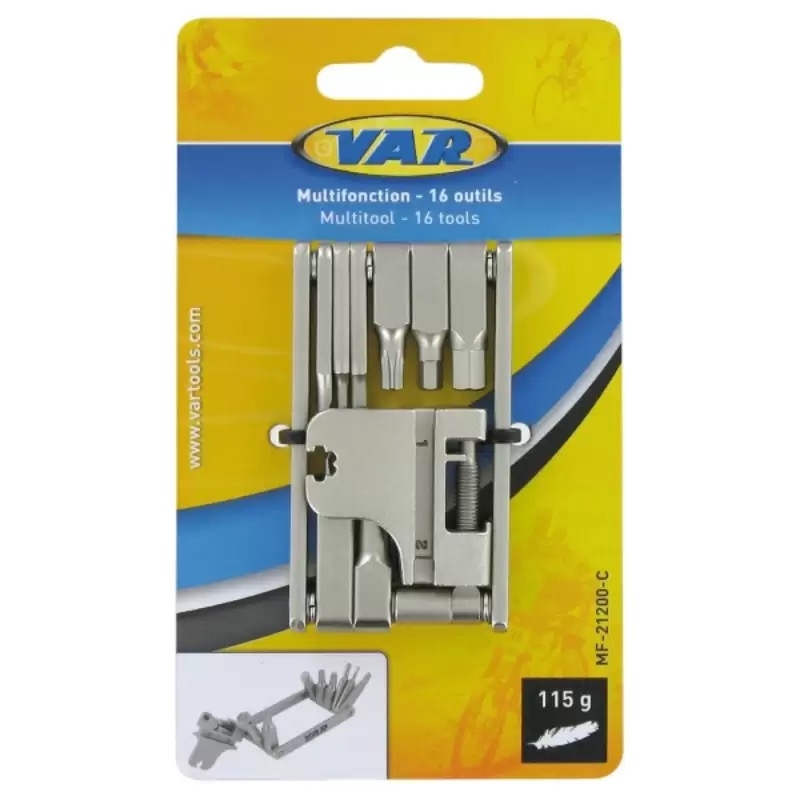 VAR Multitool 16 Funzioni - Acciaio